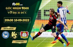 Fb88 soi kèo trận đấu Hertha Berlin vs Leverkusen