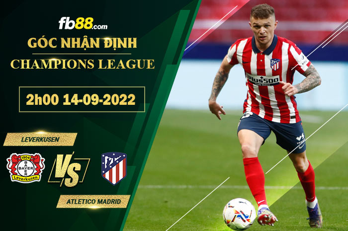 Soi kèo Leverkusen vs Atletico Madrid 2h00 ngày 14/9/2022