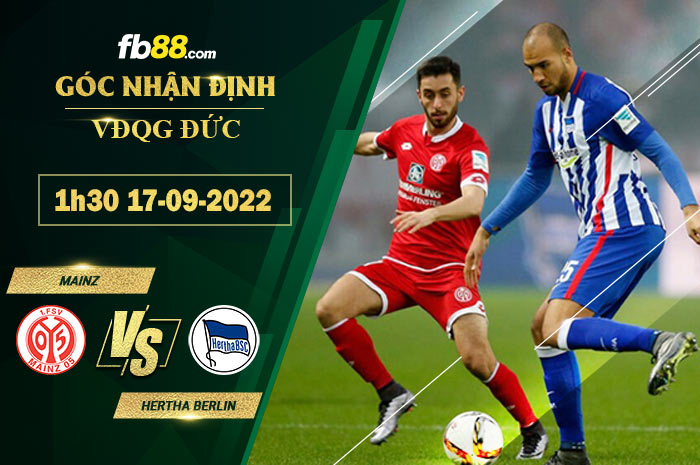 Soi kèo Mainz vs Hertha Berlin 1h30 ngày 17/9/2022