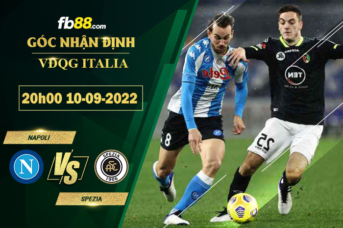 Soi kèo Napoli vs Spezia 20h00 ngày 10/9/2022