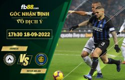 Fb88 soi kèo trận đấu Udinese vs Inter Milan