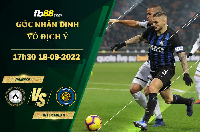 Fb88 soi kèo trận đấu Udinese vs Inter Milan