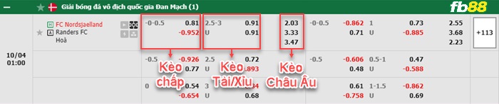 Fb88 bảng kèo trận đấu Nordsjaelland vs Randers