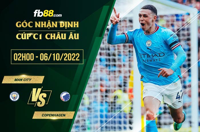 Soi kèo Man City vs Copenhague, 2h00 ngày 6/10/2022