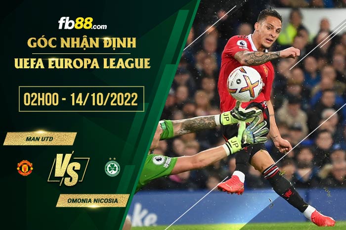 Soi kèo Man Utd vs Omonia Nicosia, 2h00 ngày 14/10/2022