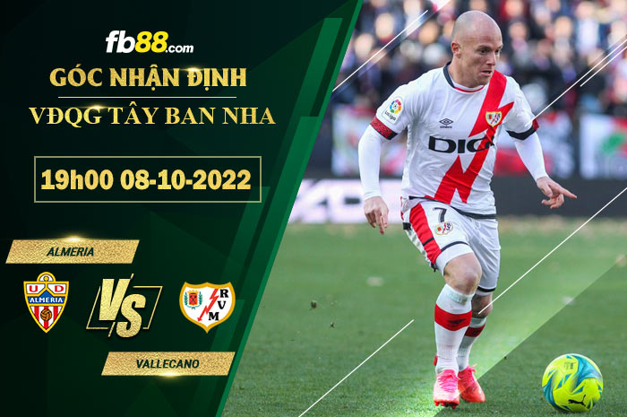 Fb88 soi kèo trận đấu Almeria vs Vallecano