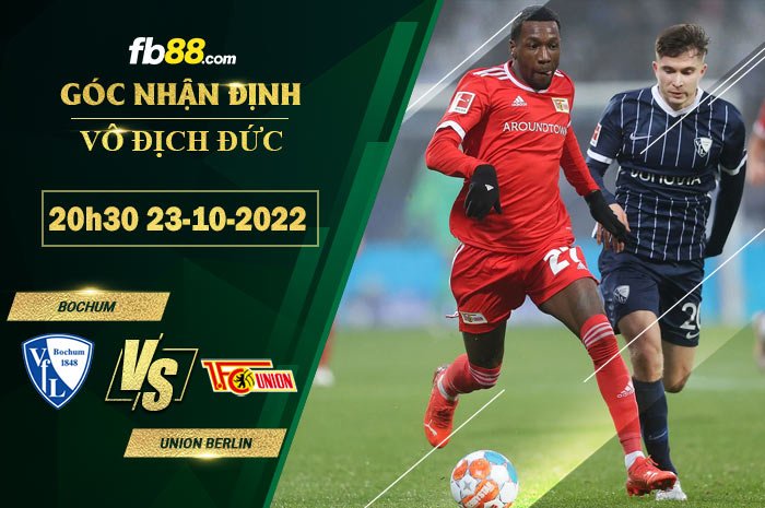 Fb88 soi kèo trận đấu Bochum vs Union Berlin