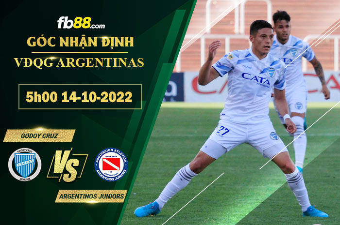 Soi kèo Godoy Cruz vs Argentinos Juniors, 5h00 ngày 14/10/2022 Soi kèo Godoy Cruz vs Argentinos Juniors, 5h00 ngày 14/10/2022