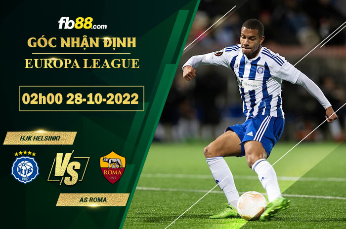 Fb88 soi kèo trận đấu HJK Helsinki vs AS Roma