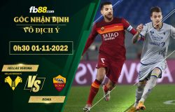 Fb88 soi kèo trận đấu Hellas Verona vs Roma