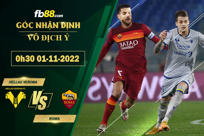 Fb88 soi kèo trận đấu Hellas Verona vs Roma