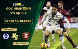 Fb88 soi kèo trận đấu Inter Milan vs Salernitana