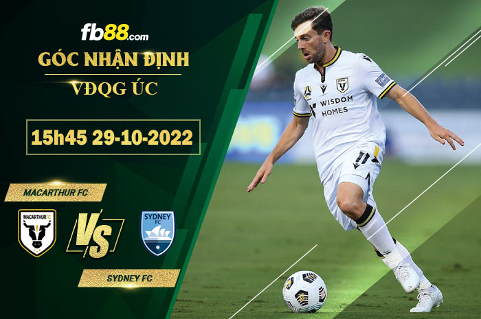 Fb88 soi kèo trận đấu Macarthur FC vs Sydney FC