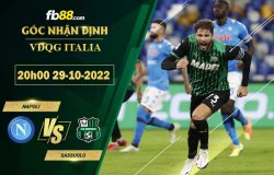 Fb88 soi kèo trận đấu Napoli vs Sassuolo