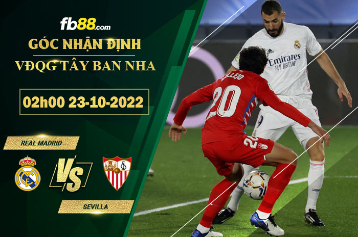 Soi kèo Real Madrid vs Sevilla, 2h00 ngày 23/10/2022
