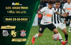 Fb88 soi kèo trận đấu Santos vs Corinthians