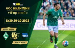 Fb88 soi kèo trận đấu Werder Bremen vs Hertha Berlin
