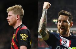 De Bruyne theo chân Messi