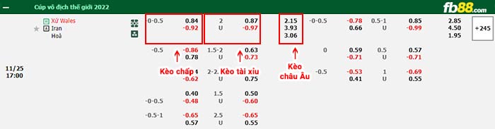 fb88-bảng kèo trận đấu Wales vs Iran
