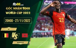 fb88-soi kèo Bỉ vs Morocco