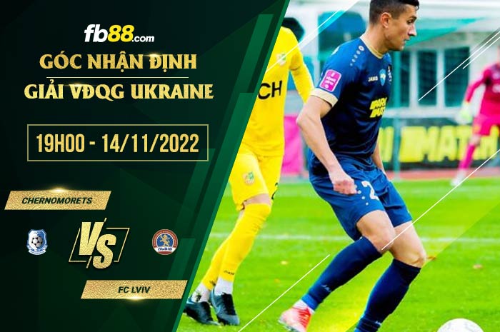 fb88-soi kèo Chernomorets vs FC Lviv