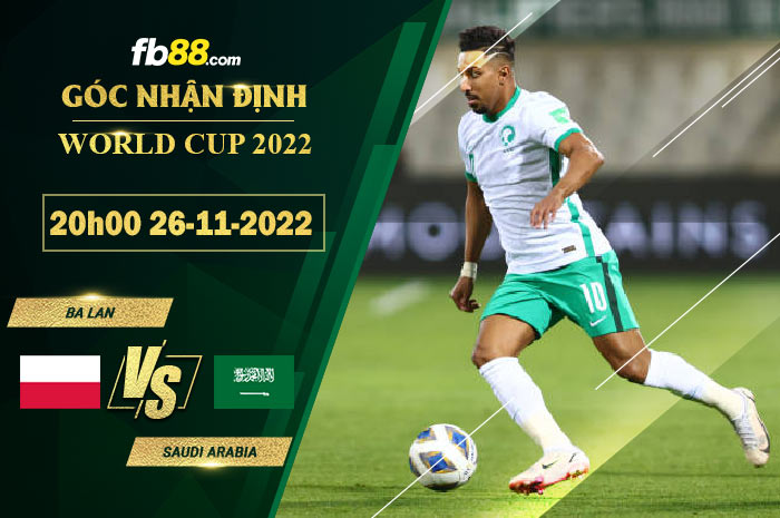 Fb88 soi kèo trận đấu Ba Lan vs Saudi Arabia