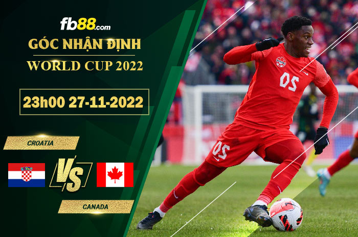 Fb88 soi kèo trận đấu Croatia vs Canada