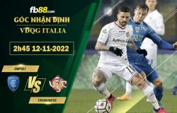 Fb88 soi kèo trận đấu Empoli vs Cremonese