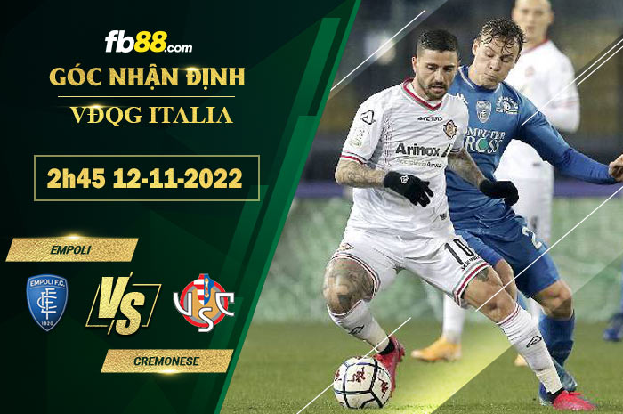 Fb88 soi kèo trận đấu Empoli vs Cremonese