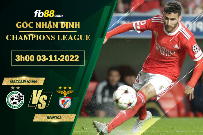 Fb88 soi kèo trận đấu Maccabi Haifa vs Benfica