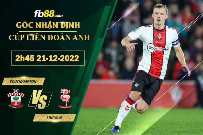 Fb88 soi kèo trận đấu Southampton vs Lincoln
