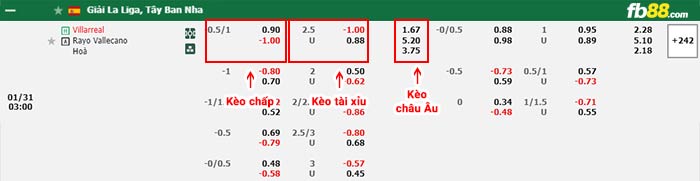 fb88-bảng kèo trận đấu Villarreal vs Rayo Vallecano