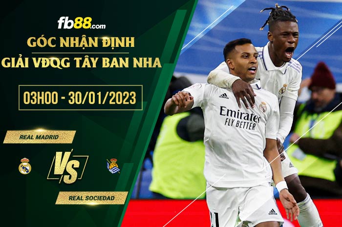 fb88-chi tiết kèo trận đấu Real Madrid vs Real Sociedad