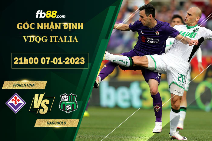 Fb88 soi kèo trận đấu Fiorentina vs Sassuolo