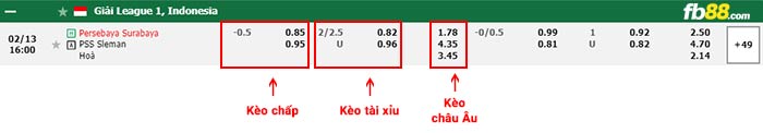 fb88-bảng kèo trận đấu Persebaya vs PSS Sleman