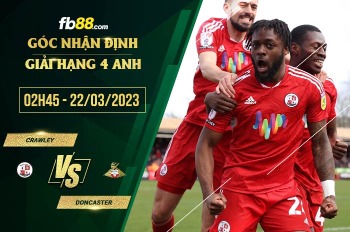 fb88-soi kèo Crawley vs Doncaster
