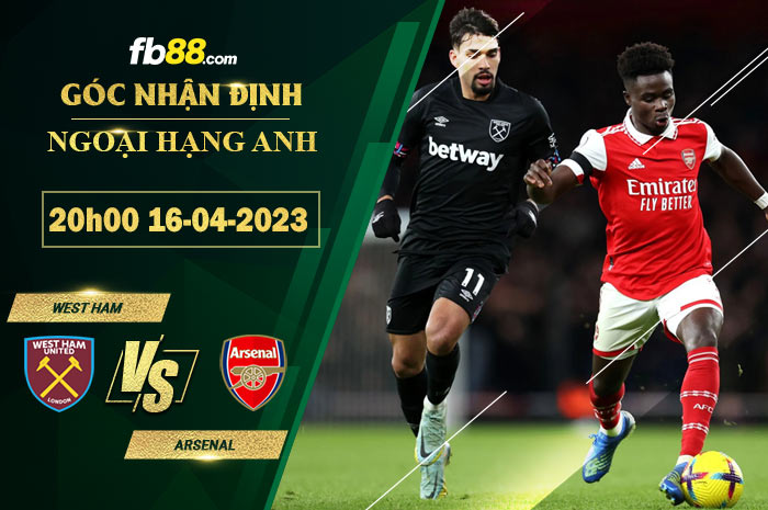 Fb88 soi kèo trận đấu West Ham vs Arsenal