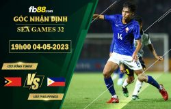 Fb88 soi kèo trận đấu U22 Đông Timor vs U22 Philippines