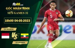 Fb88 soi kèo trận đấu U22 Indonesia vs U22 Myanmar