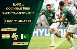 Fb88 soi kèo trận đấu Ấn Độ vs Pakistan