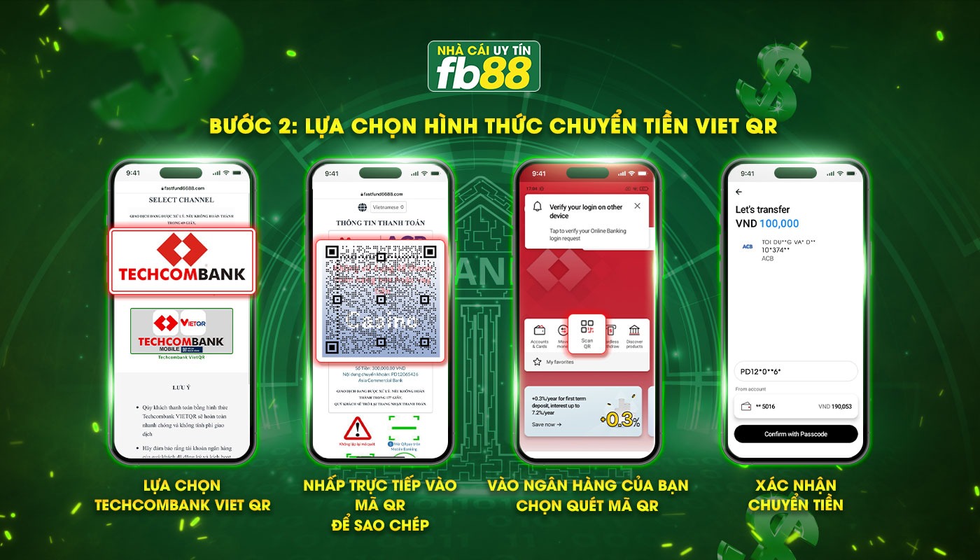 Bước 2 Tiến hành chuyển tiền