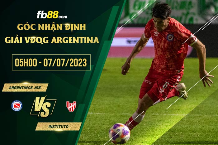 fb88-soi kèo Argentinos Jrs vs Instituto
