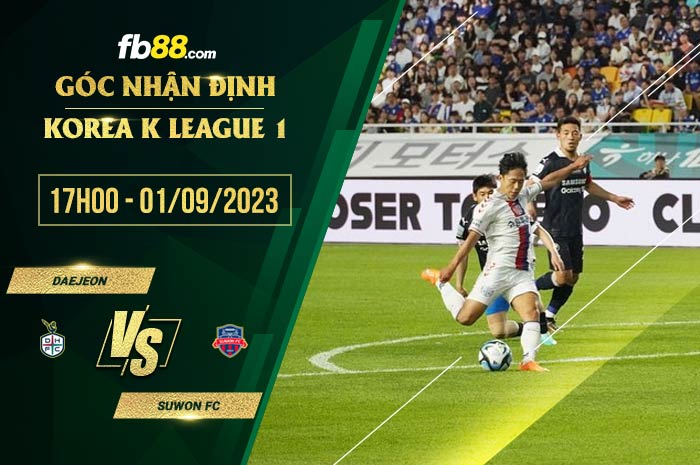 fb88-soi kèo Daejeon vs Suwon FC