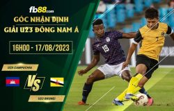 fb88-soi kèo U23 Campuchia vs U23 Brunei