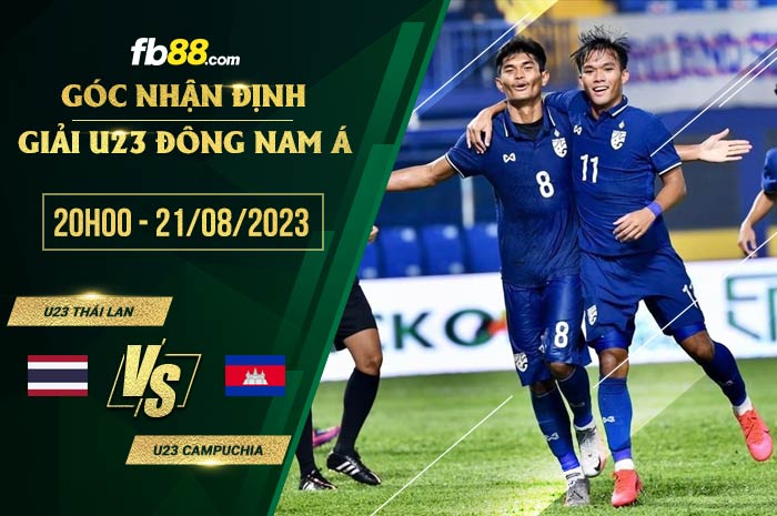 fb88-soi kèo U23 Thái Lan vs U23 Campuchia