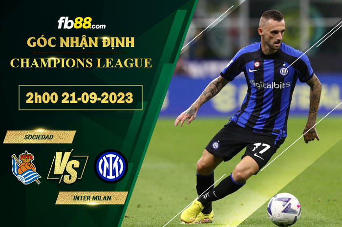 Fb88 soi kèo trận đấu Sociedad vs Inter Milan