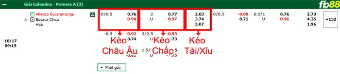 Fb88 bảng kèo trận đấu Bucaramanga vs Boyaca Chico