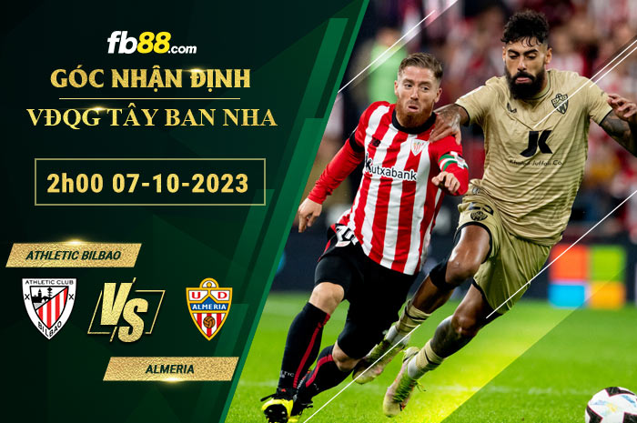 Fb88 soi kèo trận đấu Athletic Bilbao vs Almeria