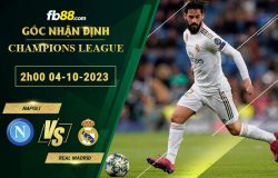 Fb88 soi kèo trận đấu Napoli vs Real Madrid