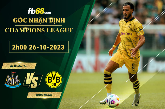 Fb88 soi kèo trận đấu Newcastle vs Dortmund